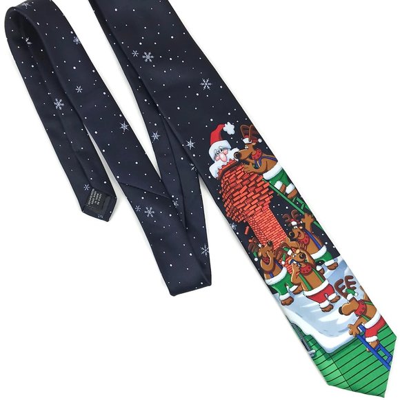 Men's Novelty Christmas Themed Necktie Lot of 4 - Picture 7 of 8